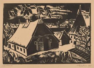 Hermann Max Pechstein - Gehört (Aus: Ein Dorf).