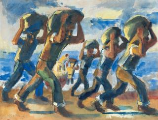 Hermann Max Pechstein - Italienische Steinträger