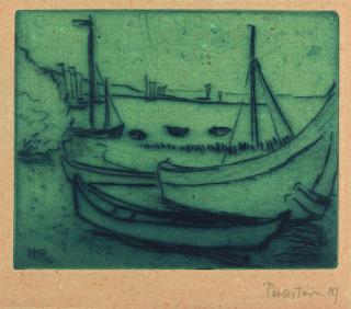 Hermann Max Pechstein - Kähne.