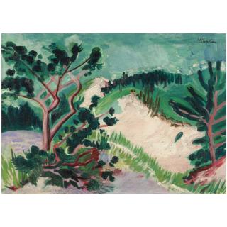 Hermann Max Pechstein - Kiefer In Den Dünen (Pine Trees In The Dunes)