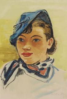 Hermann Max Pechstein - Mädchenbildnis