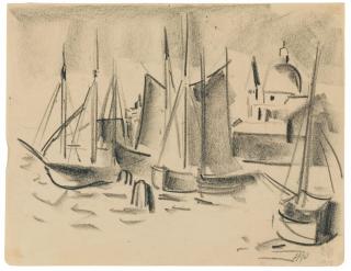 Hermann Max Pechstein - Segelboote