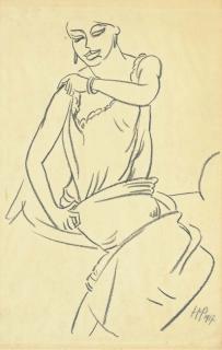 Hermann Max Pechstein - Sitzende Frau