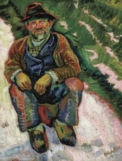 Hermann Max Pechstein - Sitzender Mann