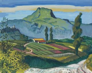 Hermann Max Pechstein - Südfranzösische Landschaft