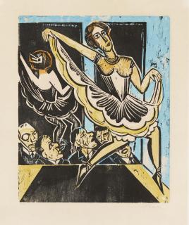 Hermann Max Pechstein - Tänzerin im Spiegel.