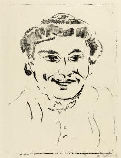 Hermann Max Pechstein - Weiblicher Kopf.