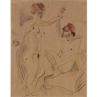 Hermann Max Pechstein - Zwei Akte (Two Nudes)