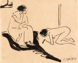 Hermann Max Pechstein - Zwei Frauen.