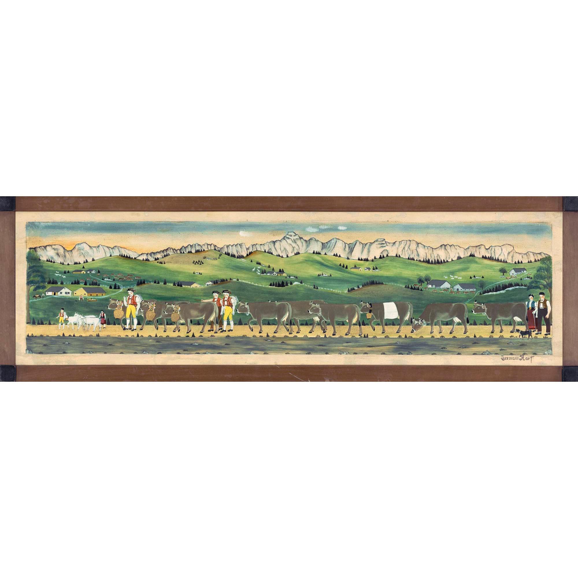 Hermann Naef - Alpfahrt (Appenzell) Cattle Lift (Appenzell)