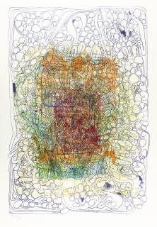 Hermann Nitsch - 1 Bl. aus: Die Architektur des Orgien Mysterien Theaters