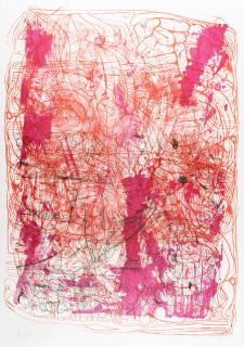 Hermann Nitsch - 1 Bl. aus: Die Architektur des Orgien und Mysterien Theaters