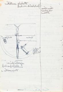 Hermann Nitsch - 2 Bll.: Partitur zur 63. Aktion in Triest.