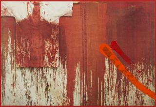 Hermann Nitsch - Übermalte Bild-Lithografien.