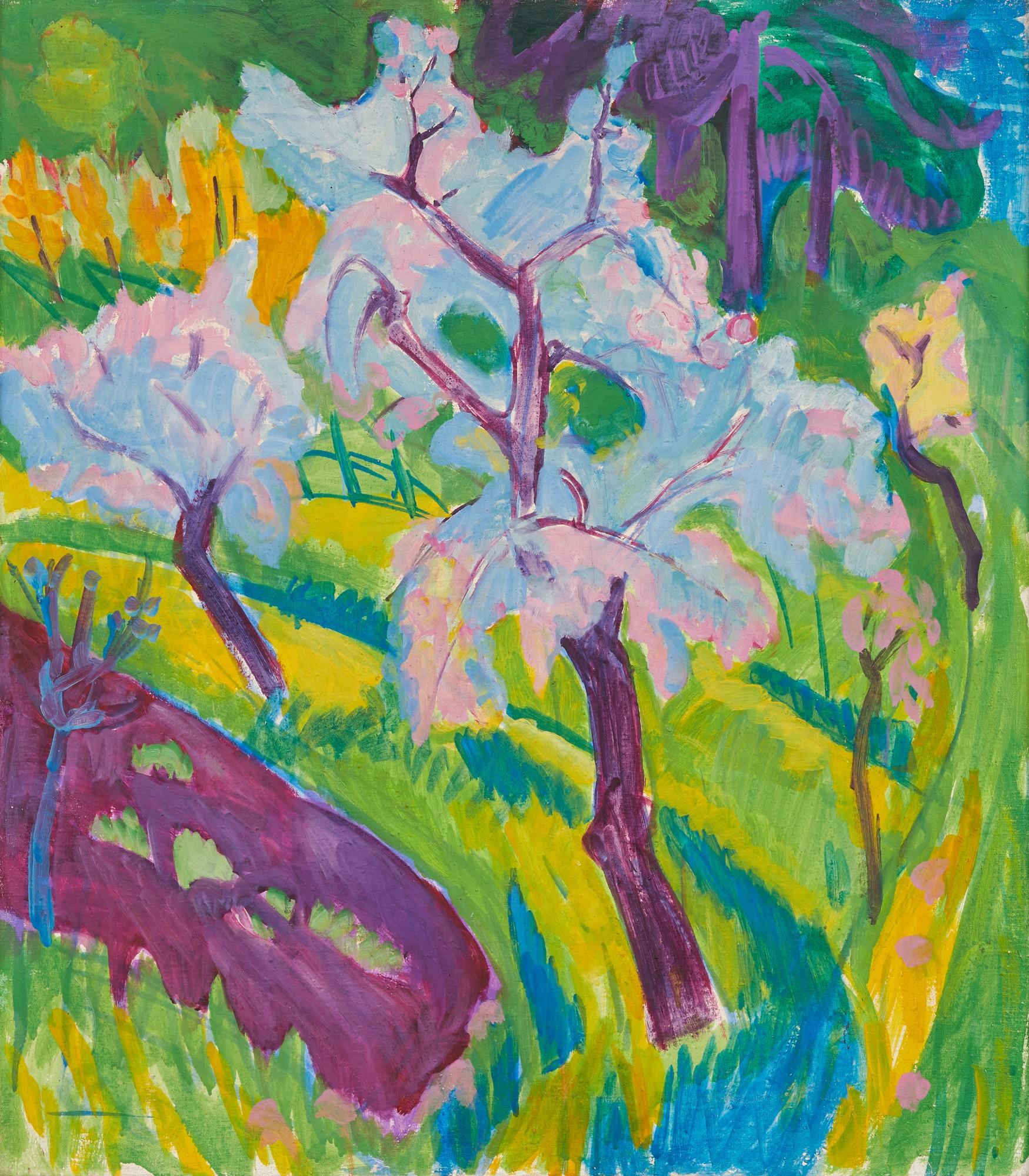 Hermann Scherer - Blühende Bäume