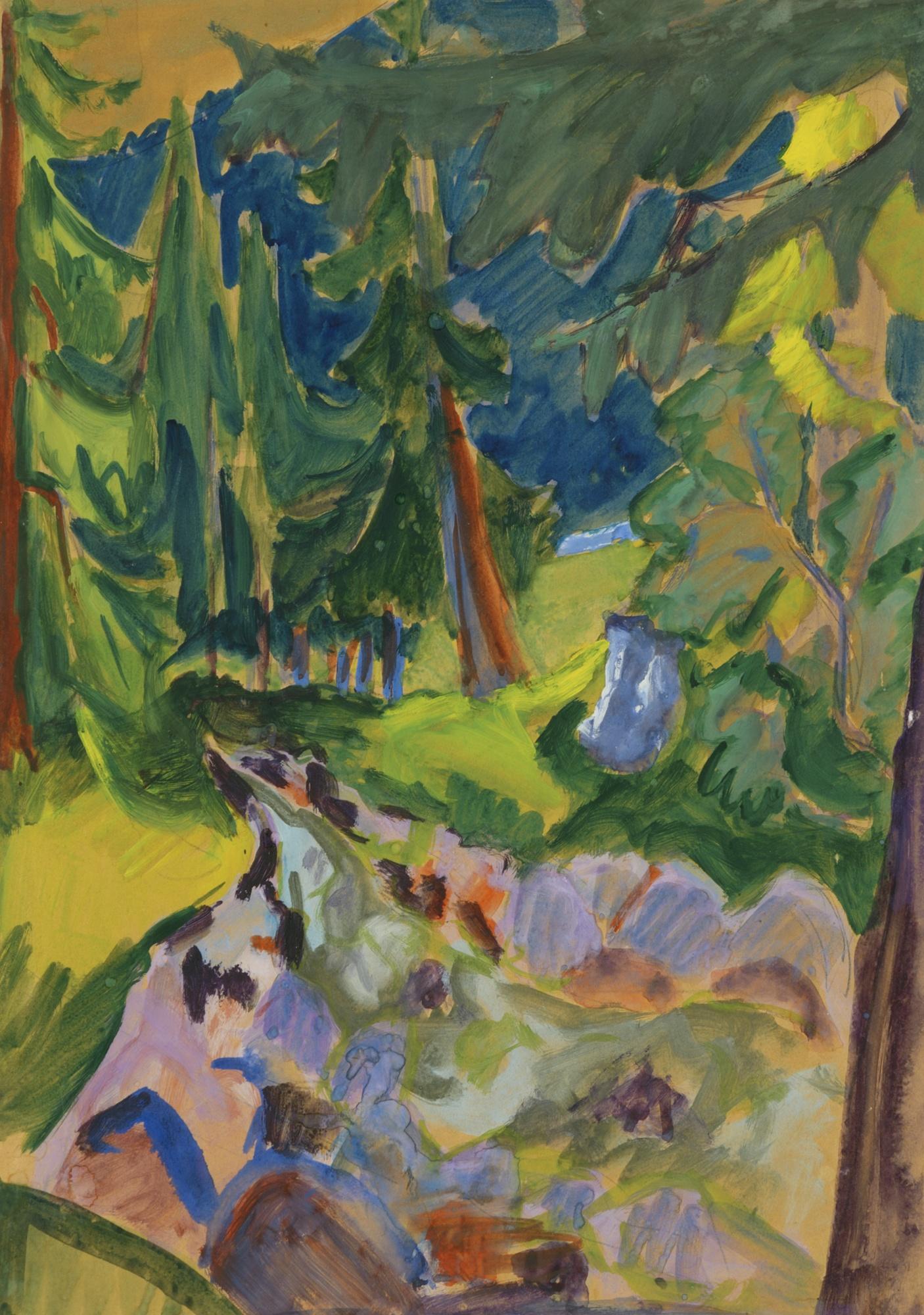 Hermann Scherer - Expressionistische Landschaft