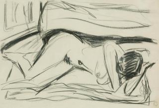 Hermann Scherer - Liegender Akt