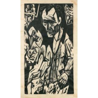 Hermann Scherer - Selbstbildnis Self-Portrait