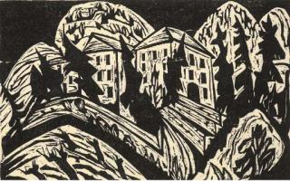 Hermann Scherer - Tessiner Dorf, 1924-26