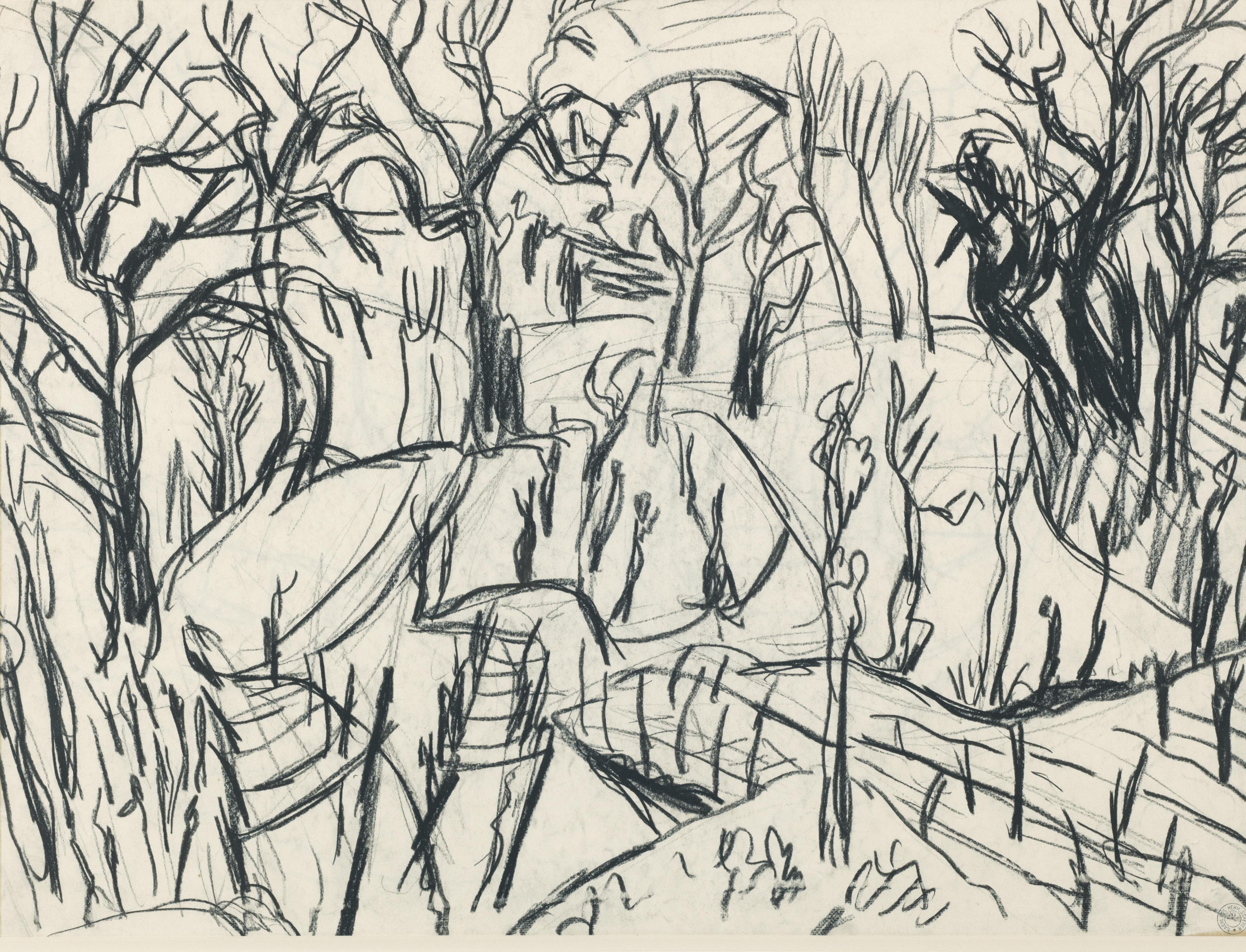 Hermann Scherer - Tessiner Landschaft Landscape In Ticino