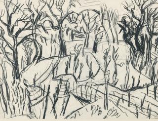 Hermann Scherer - Tessiner Landschaft Landscape In Ticino