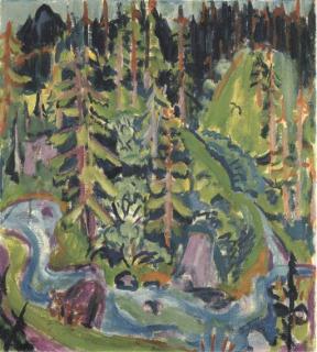 Hermann Scherer - Waldlandschaft, Um 1924/25