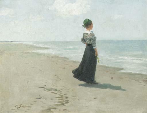 Hermann Seeger - Looking out to sea at Fano island, Denmark