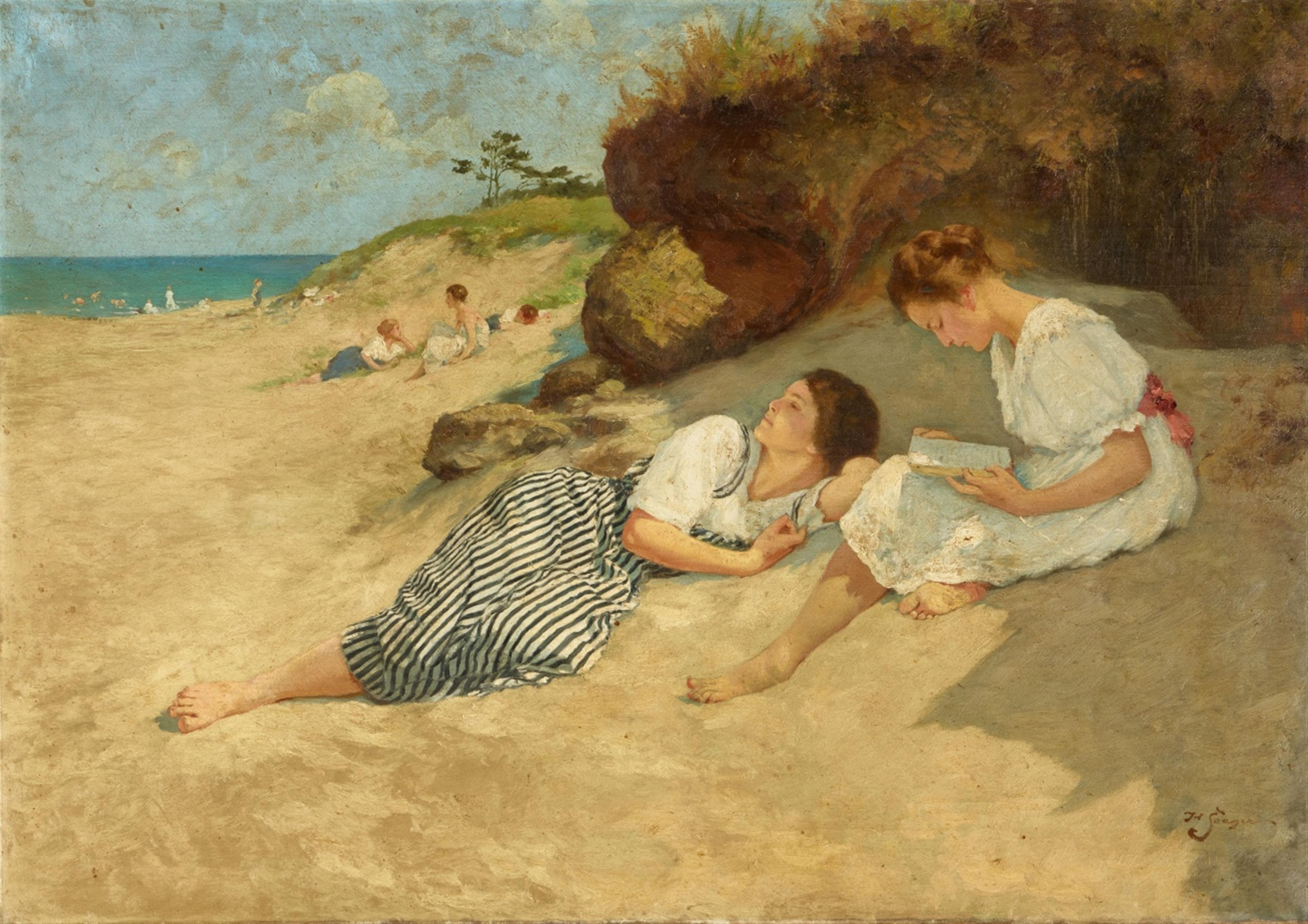 Hermann Seeger - Mädchen am Strand