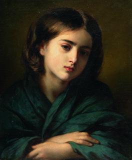 Hermann Winterhalter - Mädchenporträt