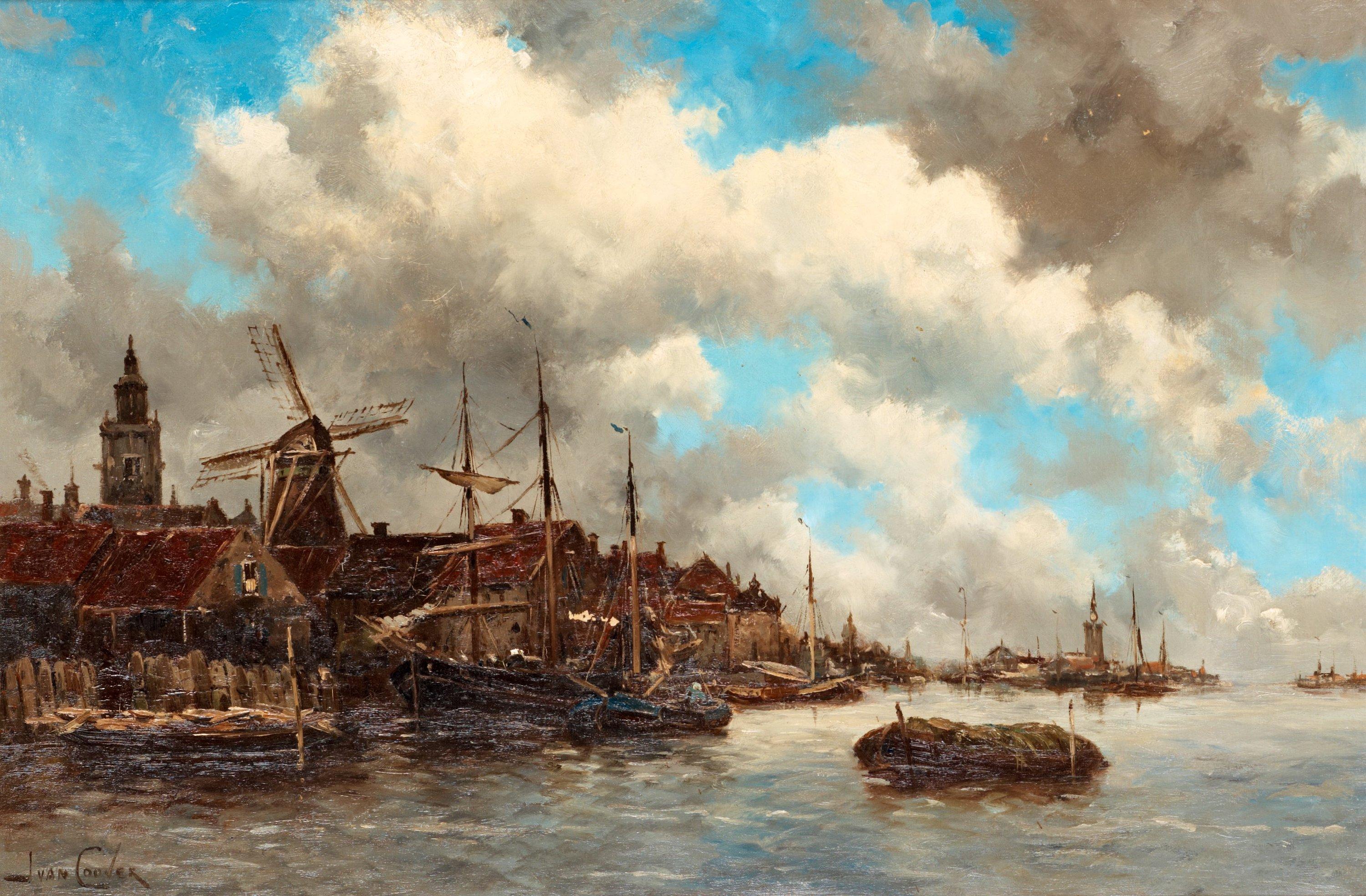 Hermanus Koekkoek II - Shipping scene