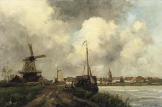 Hermanus Koekkoek jun. - Loading the barge