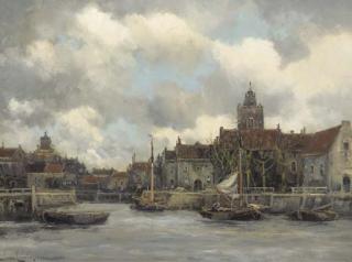 Hermanus Koekkoek Jun. - Setting out from the harbour