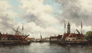 Hermanus Koekkoek Jun. - Shipping on the Schelde
