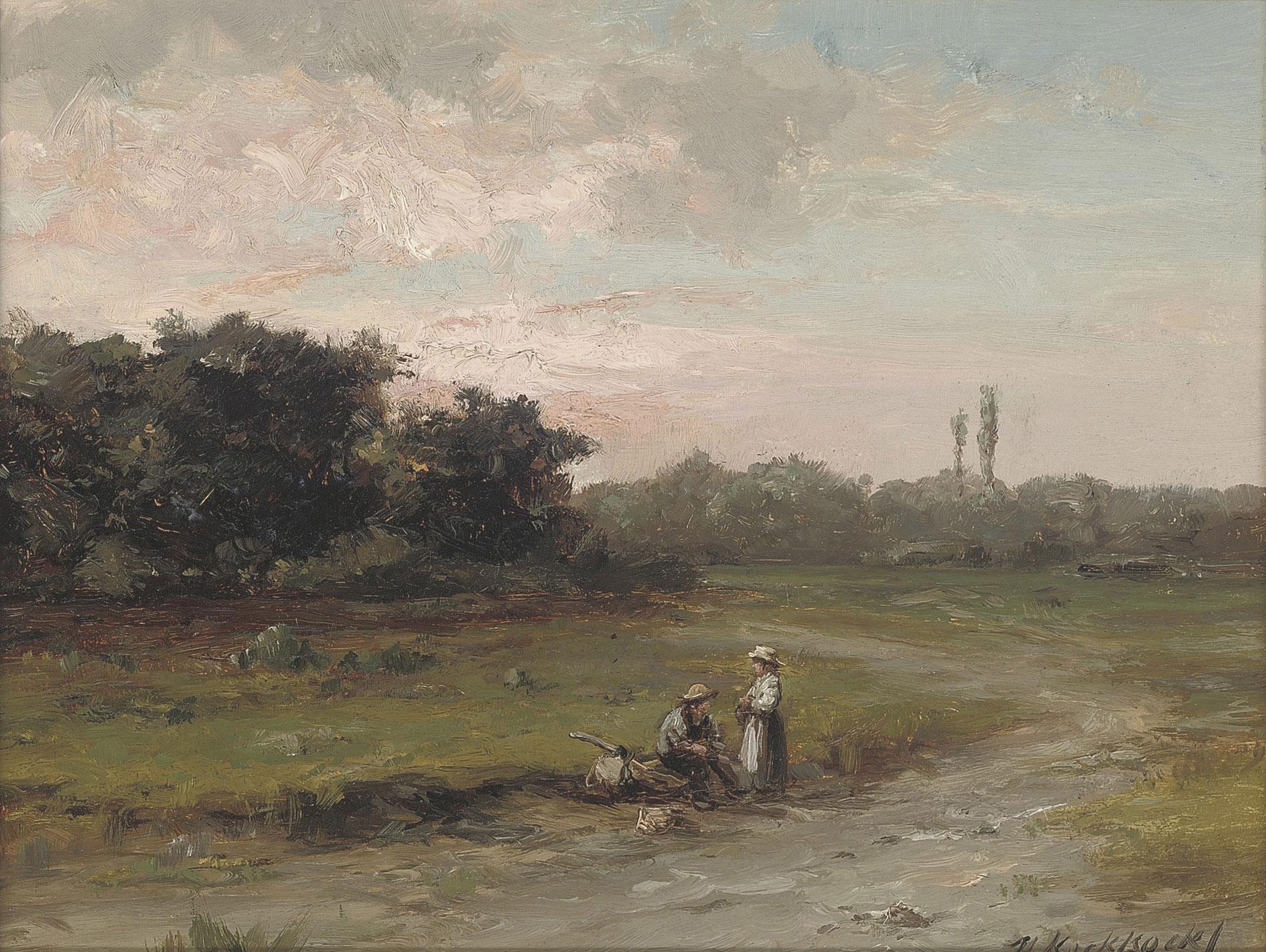 Hermanus Koekkoek the Younger - A rest on the way
