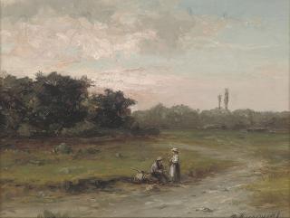 Hermanus Koekkoek the Younger - A rest on the way