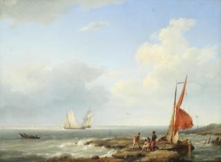Hermanus Koekkoek - Dutch coastal landscape