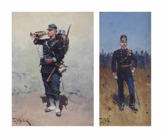Hermanus Willem Koekkoek - An infanterist; and A Grenadier