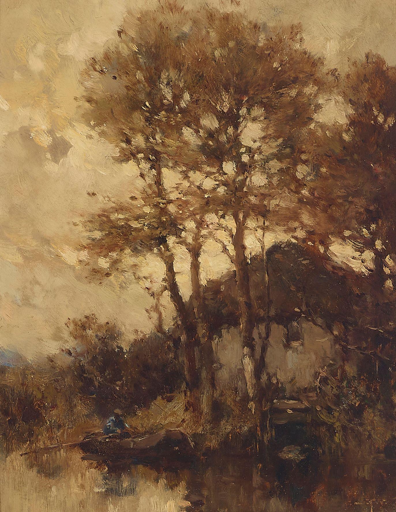 Hermanus Willem Koekkoek - Eventide on still water