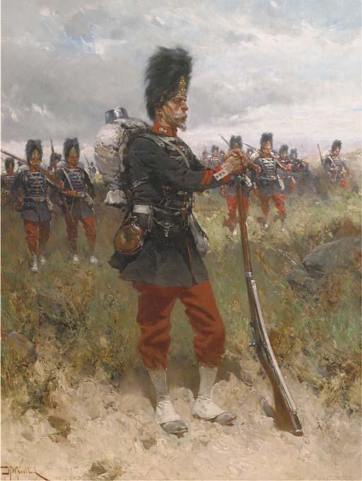 Hermanus Willem Koekkoek - French Artillery