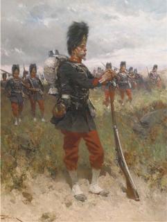 Hermanus Willem Koekkoek - French Artillery