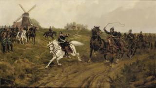 Hermanus Willem Koekkoek - The Cavalry Drill