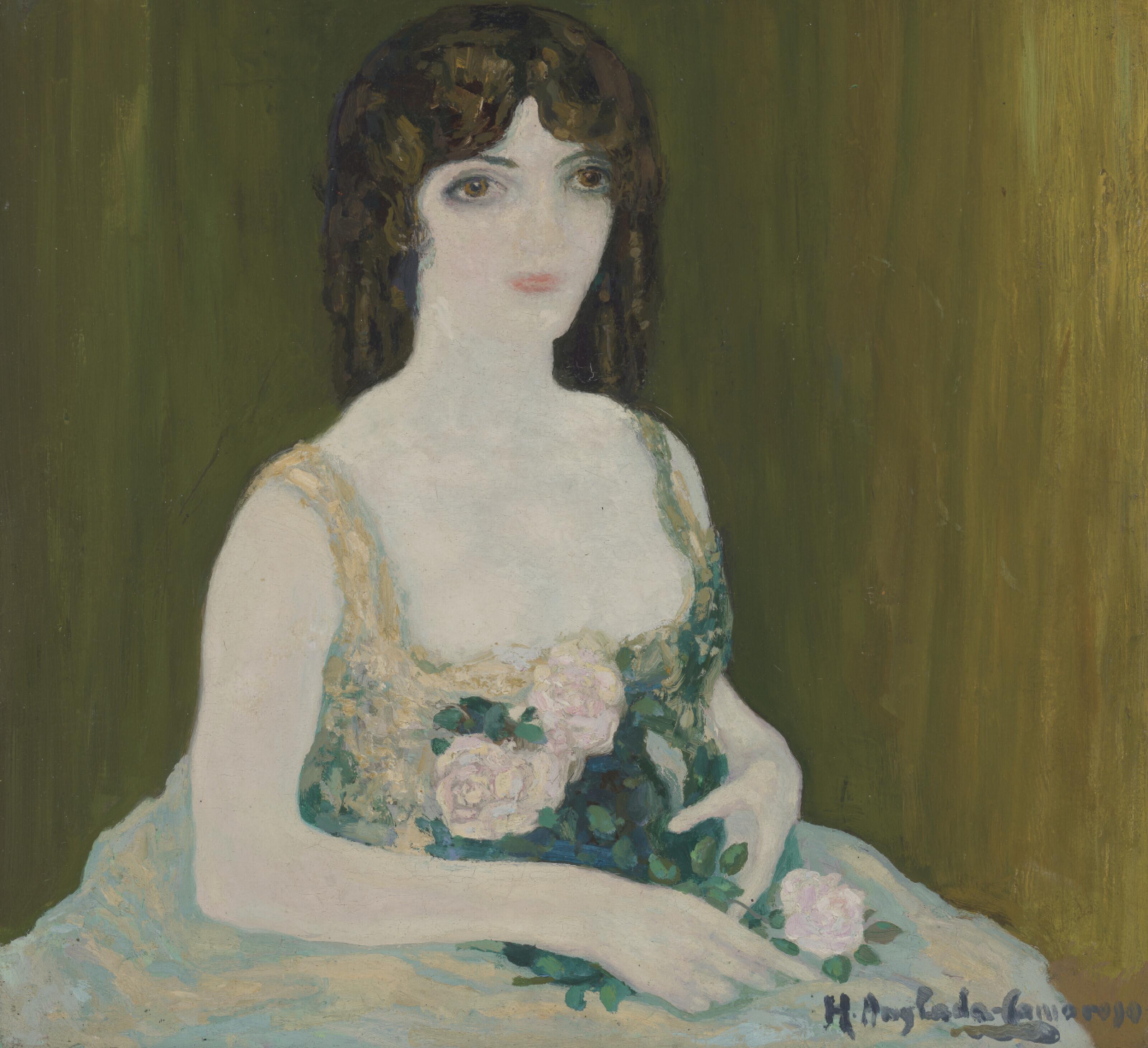 Hermenegildo Anglada Camarasa - Sola en el palco