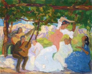Hermenegildo Anglada-Camarasa - Spanish romería, The Gipsy Dance