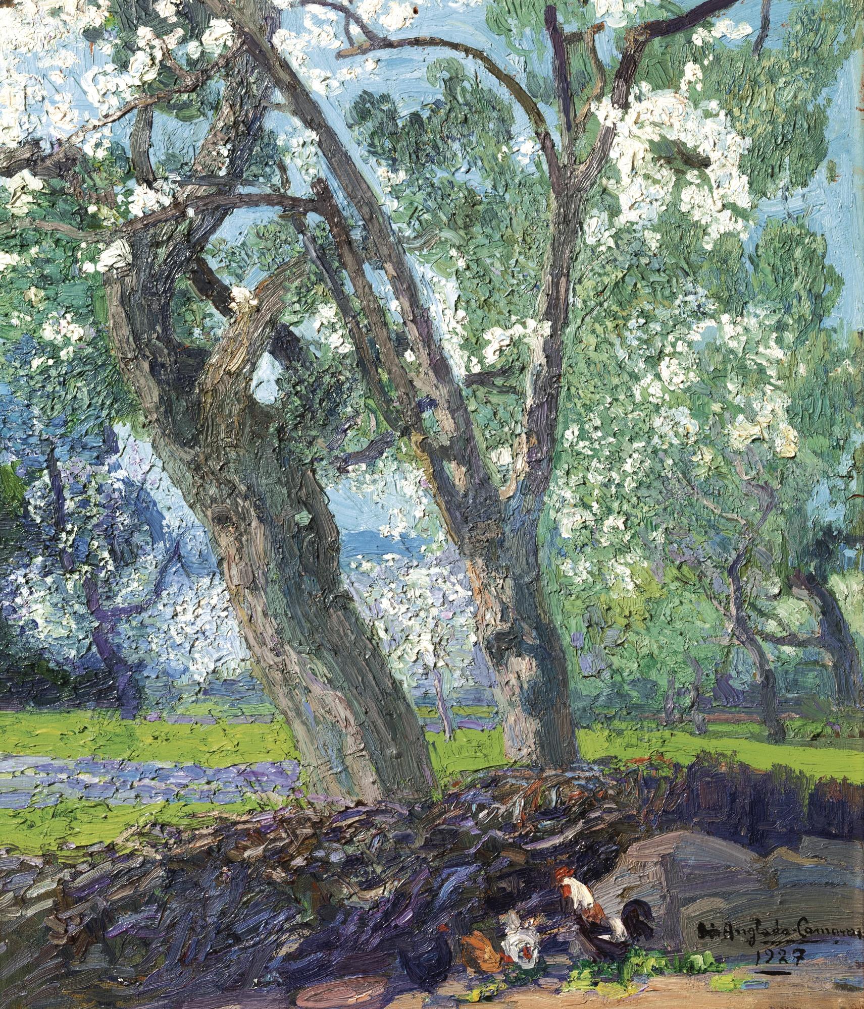 Hermenegildo Anglada-Camarasa - Spanish trees In A Landscape