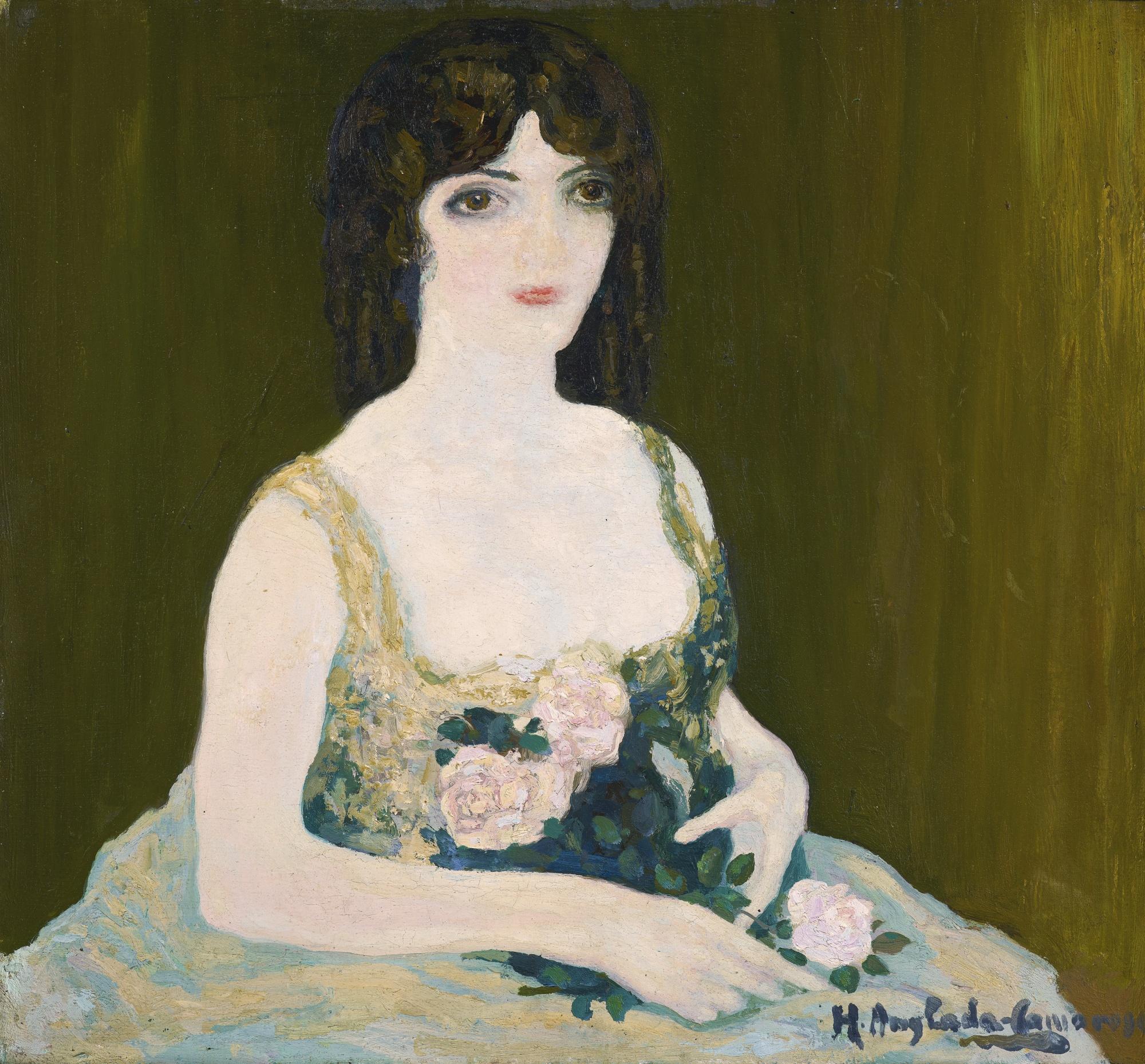 Hermenigildo Anglada-Camarasa - Spanish sola En El Palco (In The Loge)