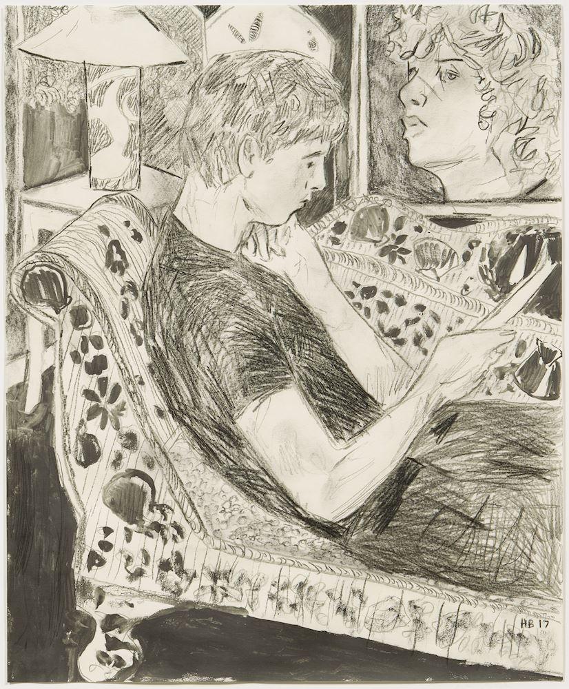 Hernan Bas - Be speekled Bloomsbury boy. 2017.