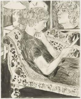 Hernan Bas - Be speekled Bloomsbury boy. 2017.