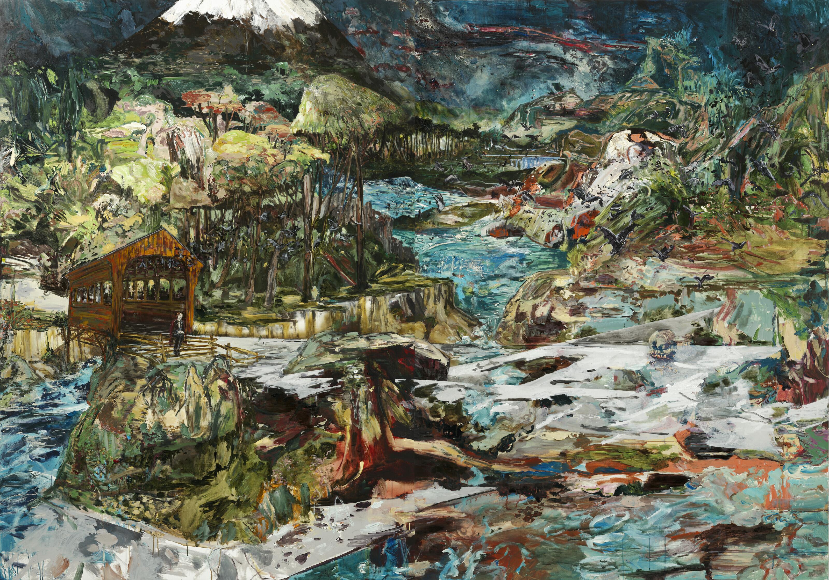 Hernan Bas - The Bats and the Barn Bridge