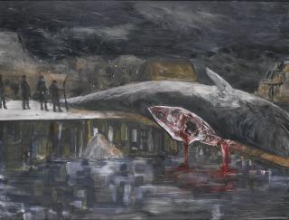 Hernan Bas - Untitled (Dating Pool)