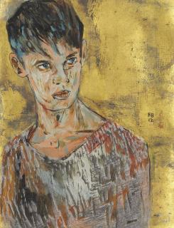 Hernan Bas - Untitled Poet #17 (His First Poem Was About Love)